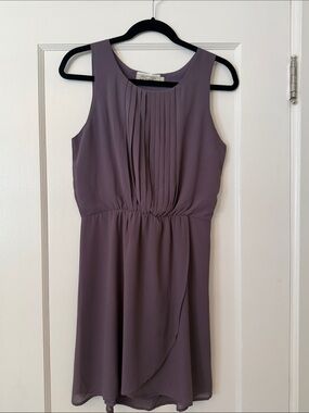 Plenty Propaganda Pleated Dress in Mauve